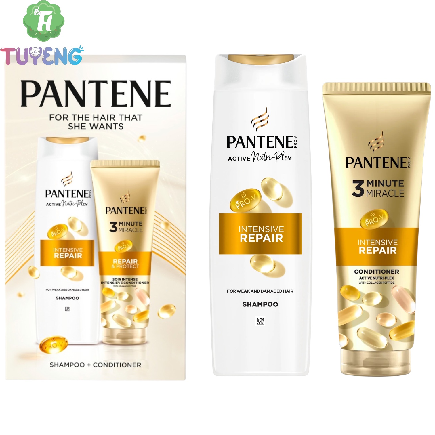 VK Pantene Intensive Repair Sampon+Balzam 400+220 ml