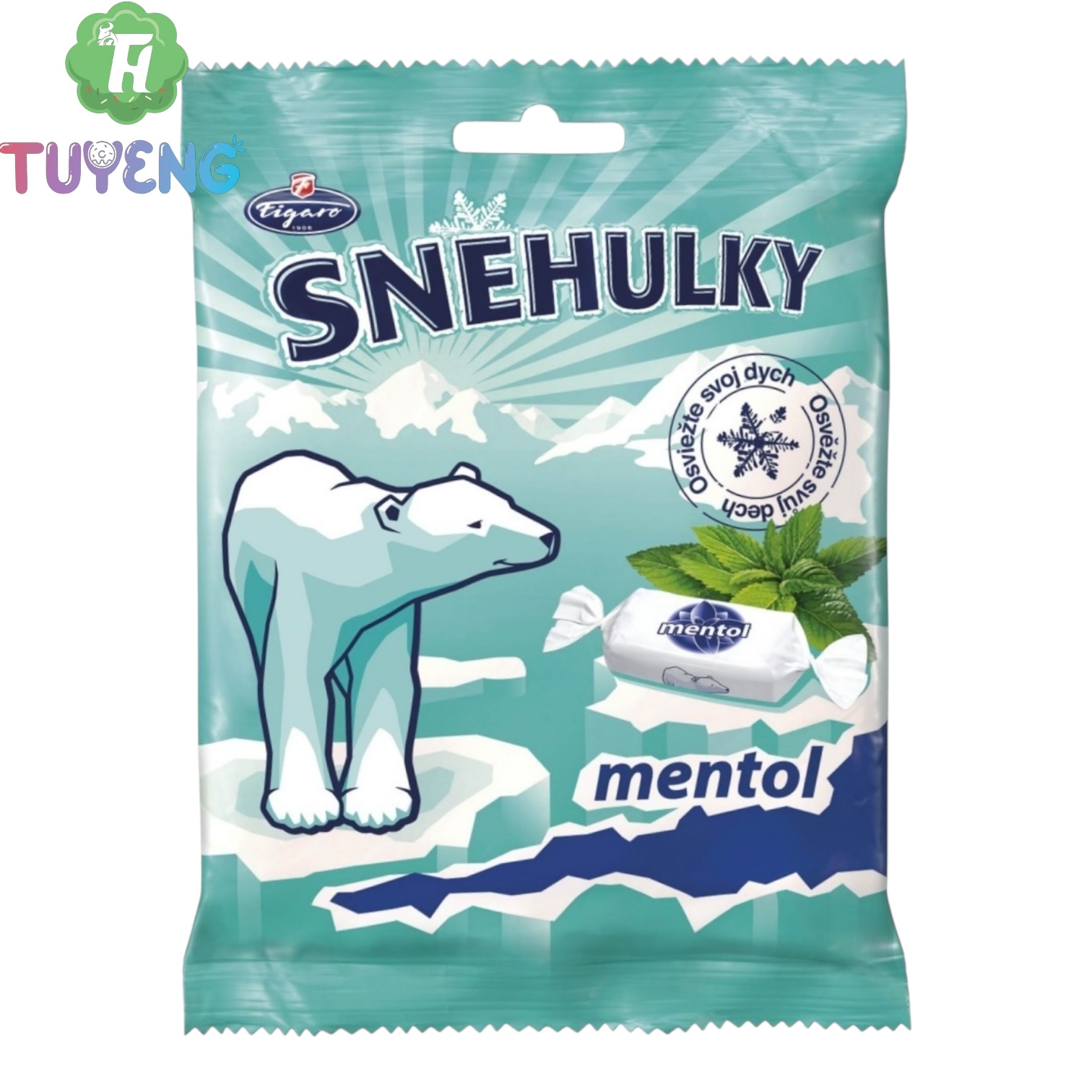 FIGARO Snehulky Mentol 90 g