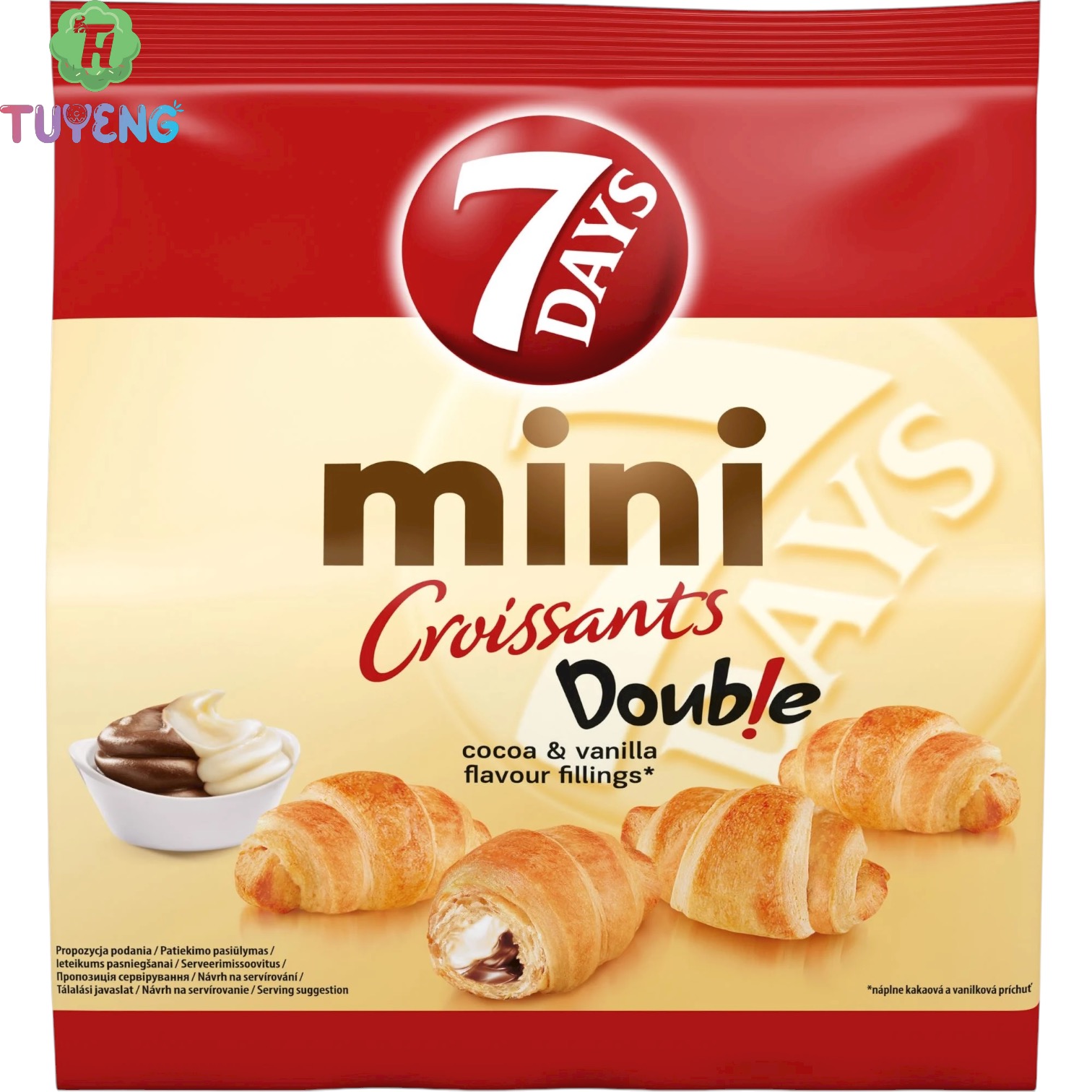 7DAYS Mini Croissants Double Cocoa&Vanilla 185 g