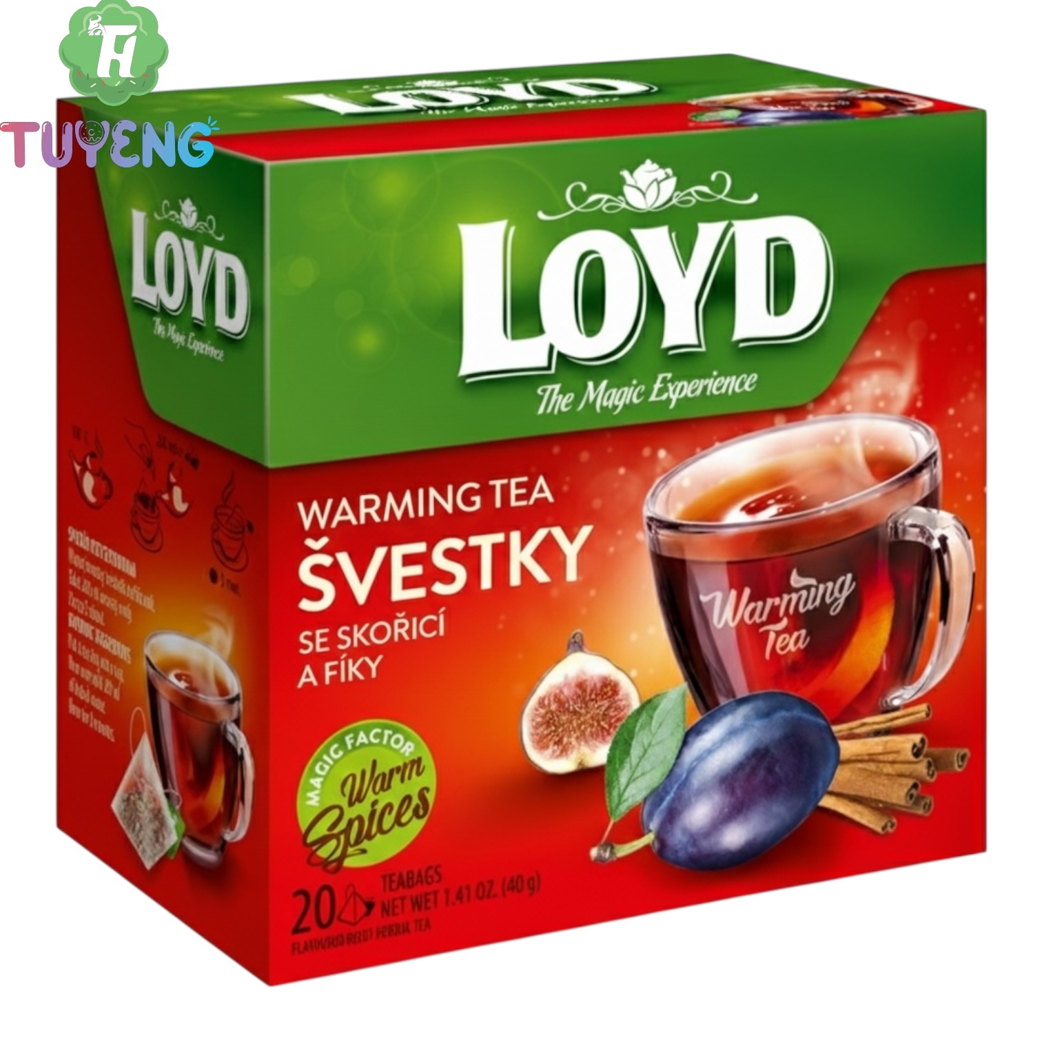 LOYD Warming Tea Švestky 2 g