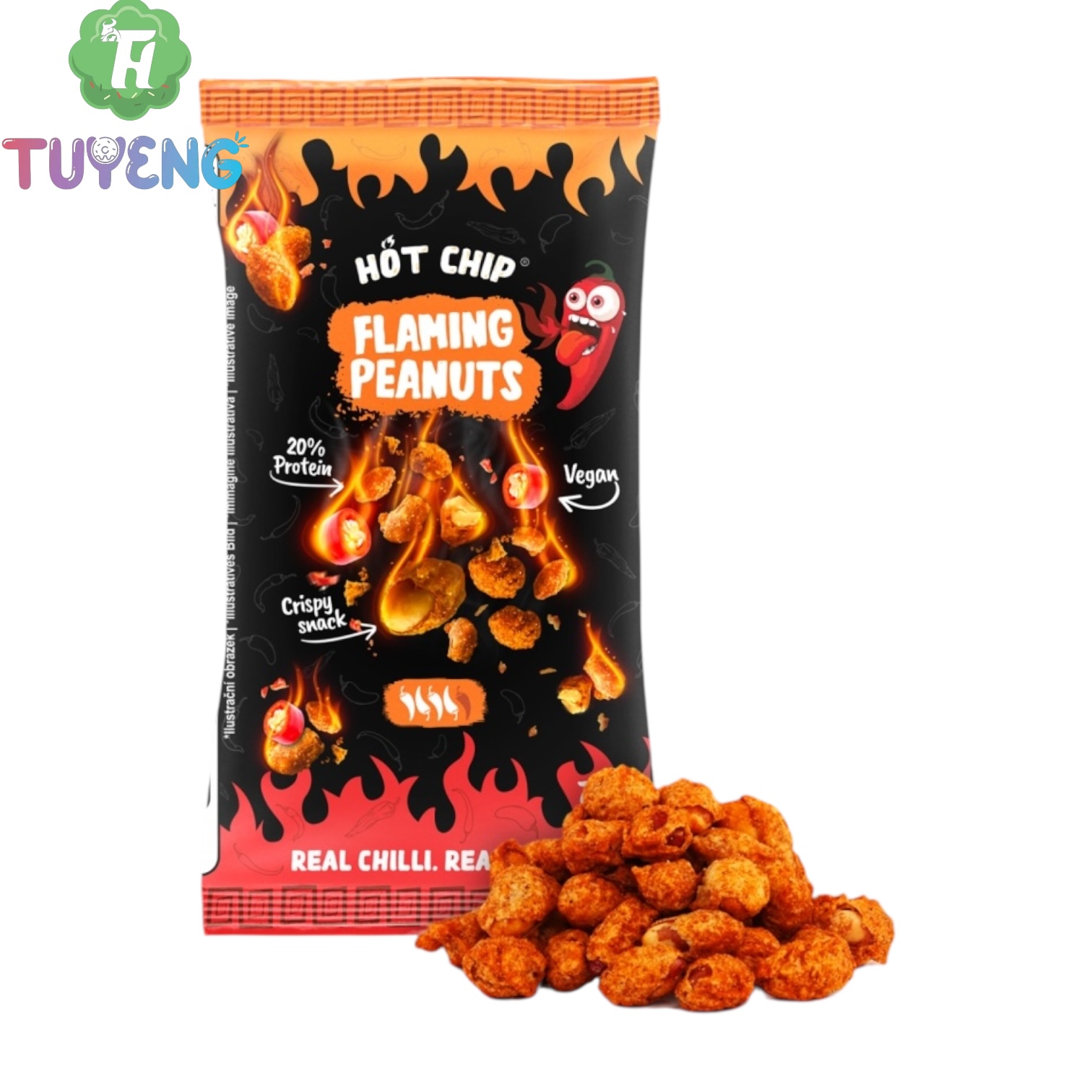 HOT Chip Peanuts Flaming 70 g