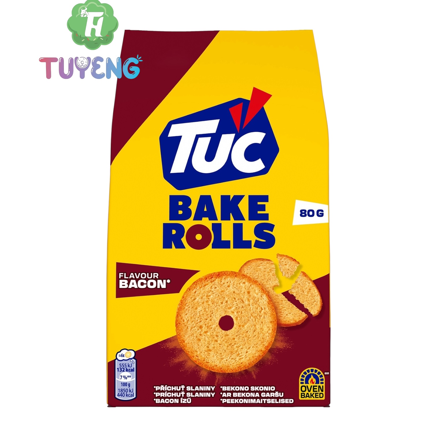 TUC Bake Rolls Bacon 80 g
