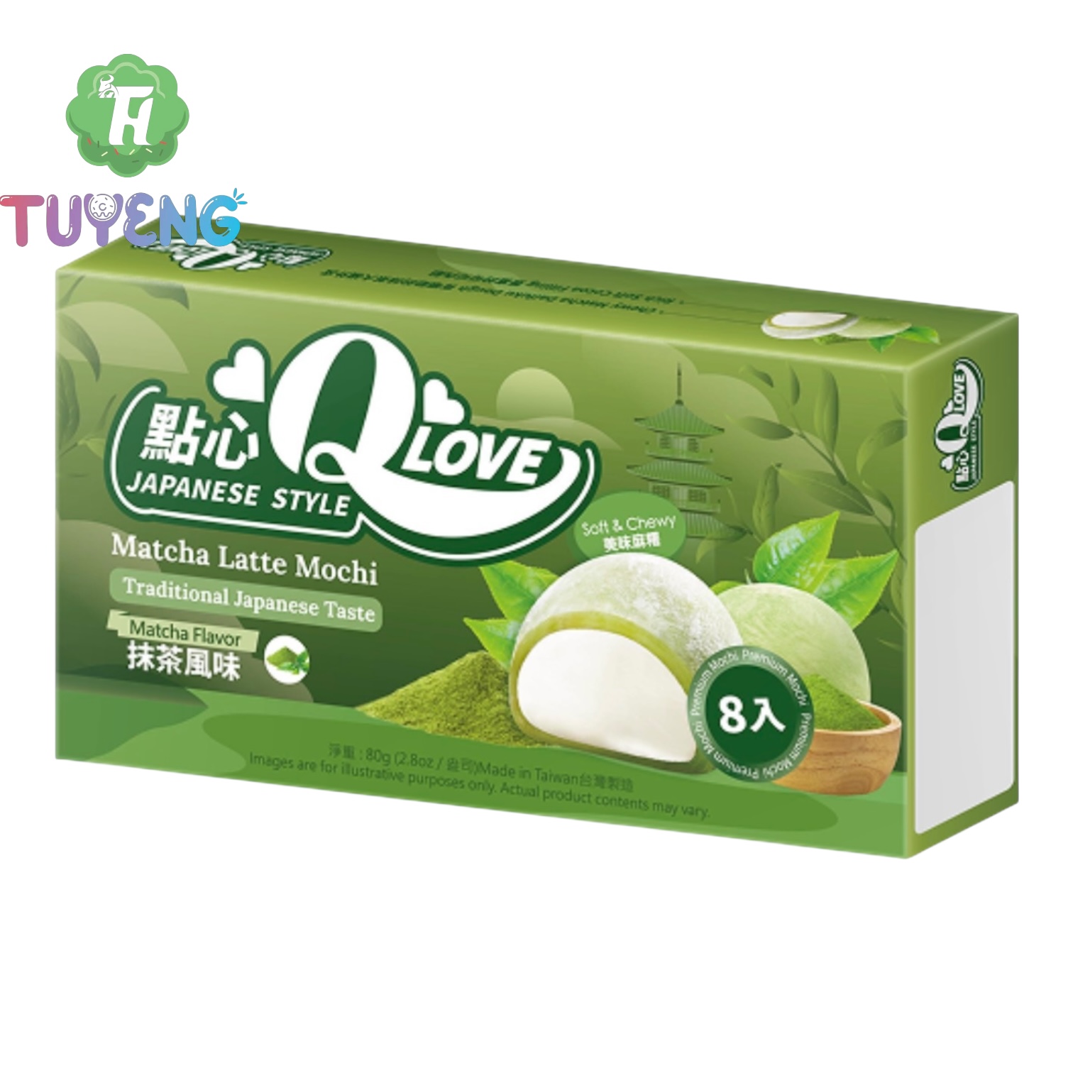 Q Love Mochi Matcha Latte 80 g
