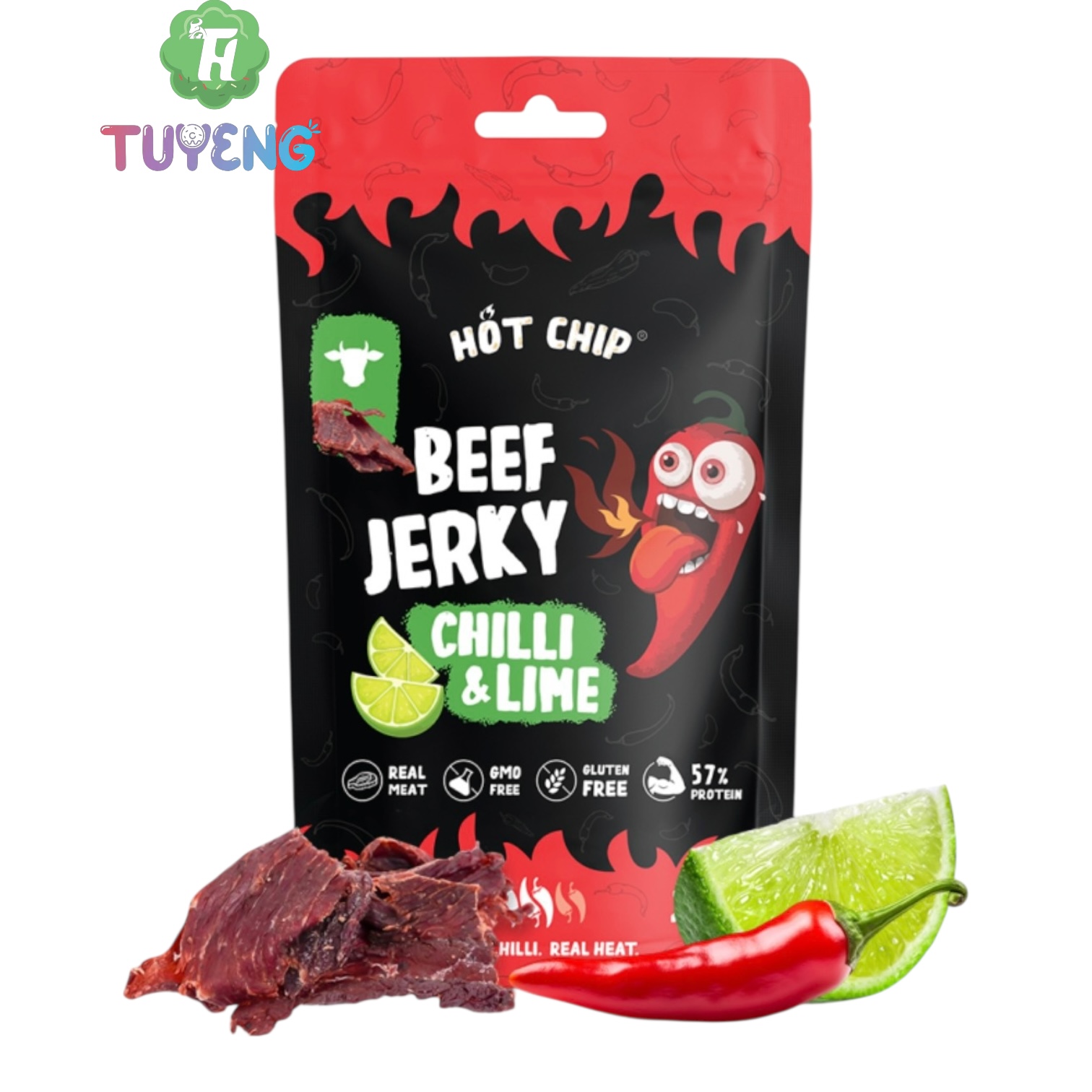 HOT Chip Beef Jerky Chilli&Lime 25 g