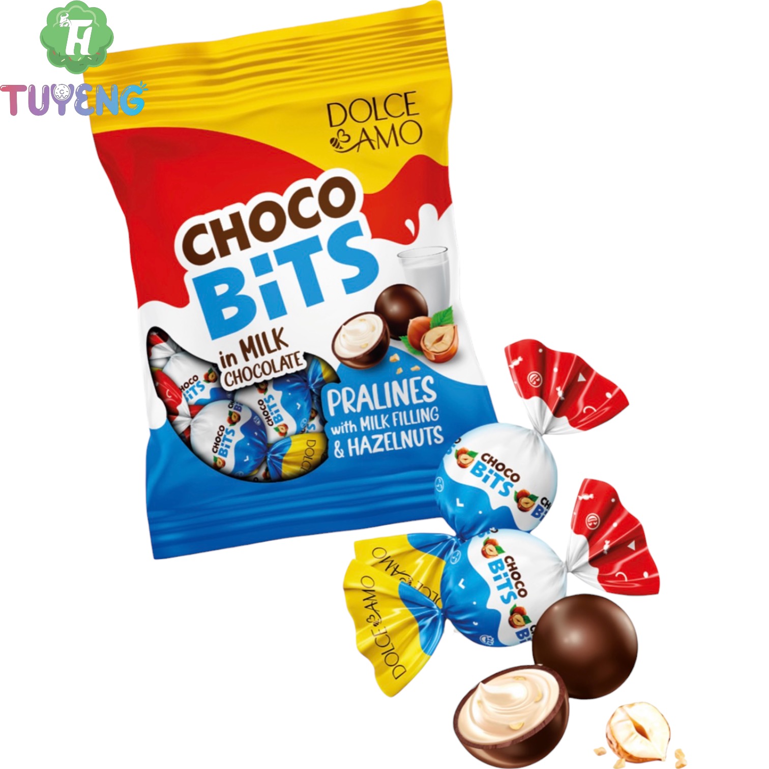 DOLCE AMO Choco Bits Chocolate&Hazelnut 100 g