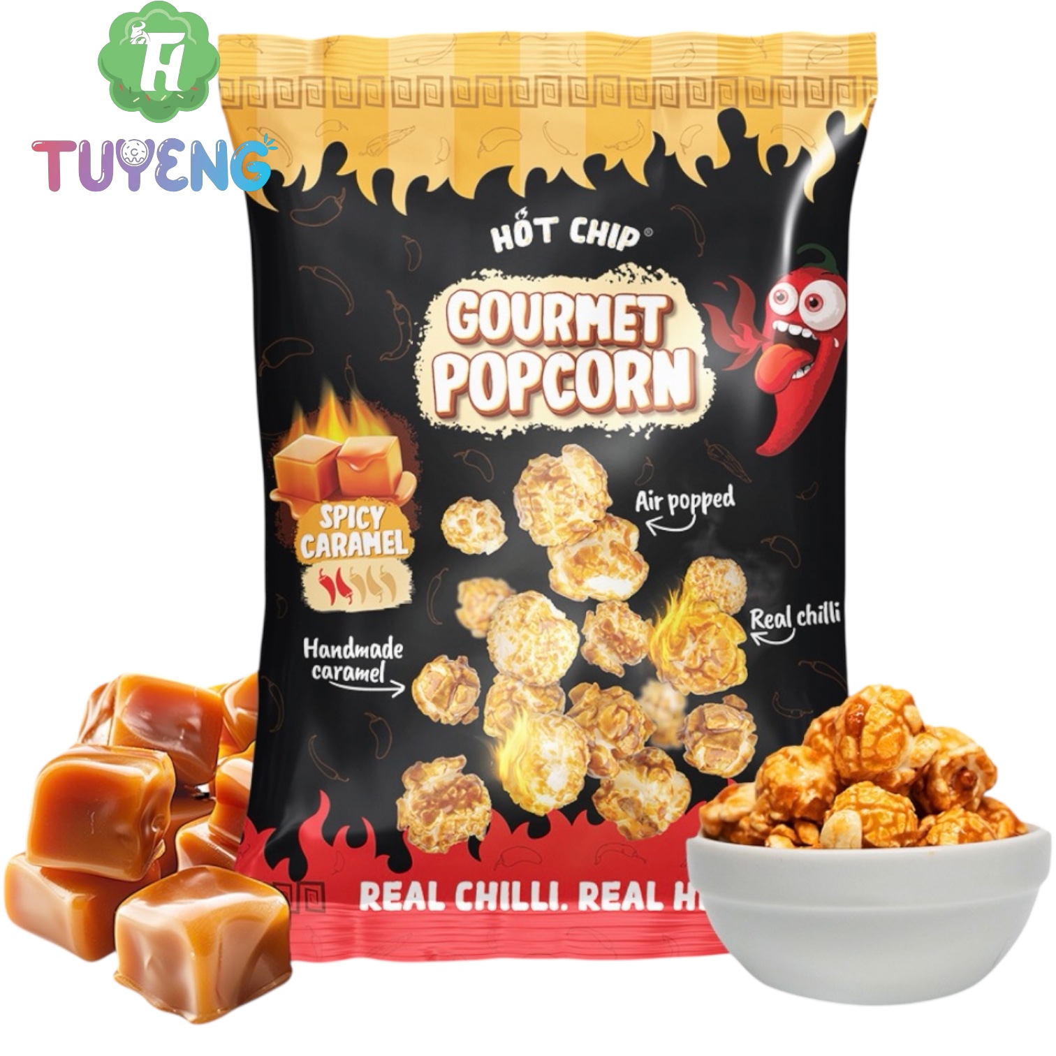 HOT Chip Gourmet Popcorn Spicy Caramel 70 g