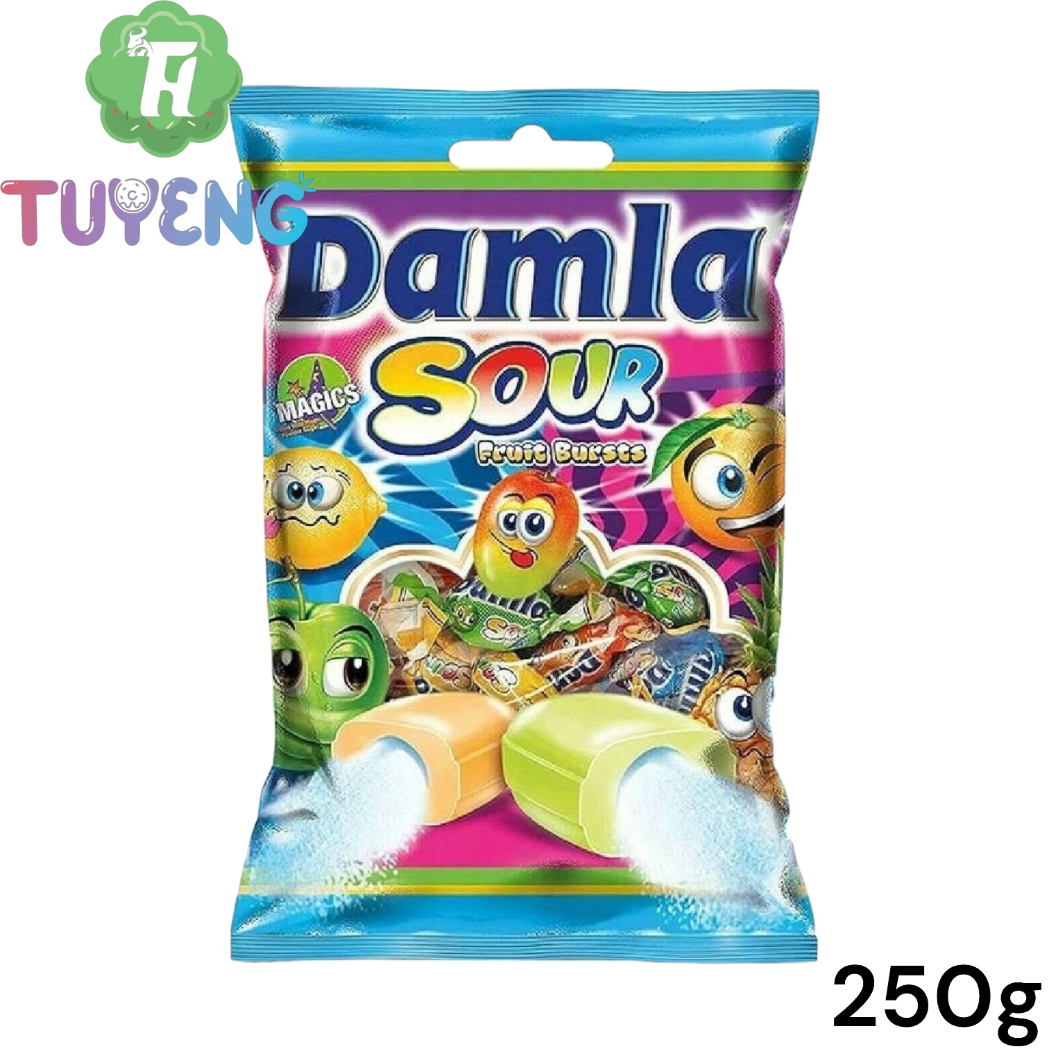 Tayas 250 g Damla Sour Fruit Bursts