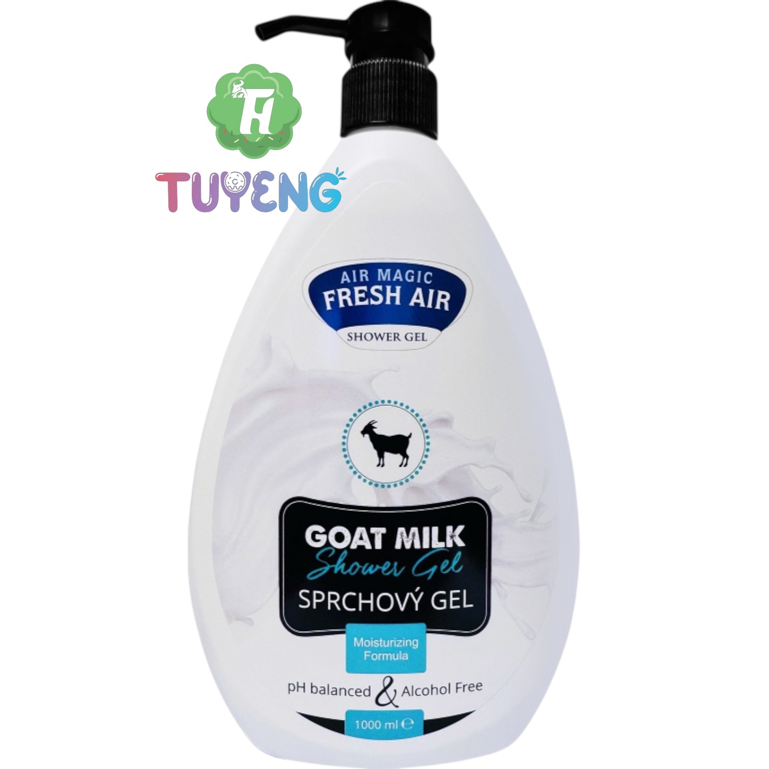 FRESH AIR Sprchový Gel Goat Milk 1000 ml