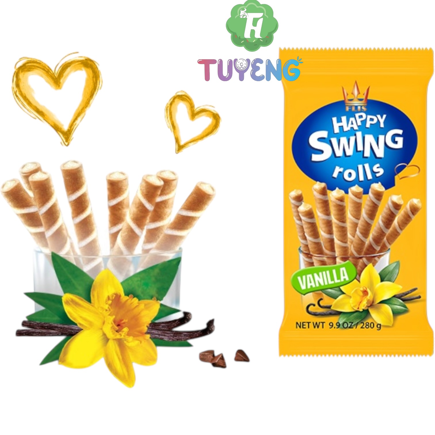 FLIS Happy Swing Roll Vanilla 150 g