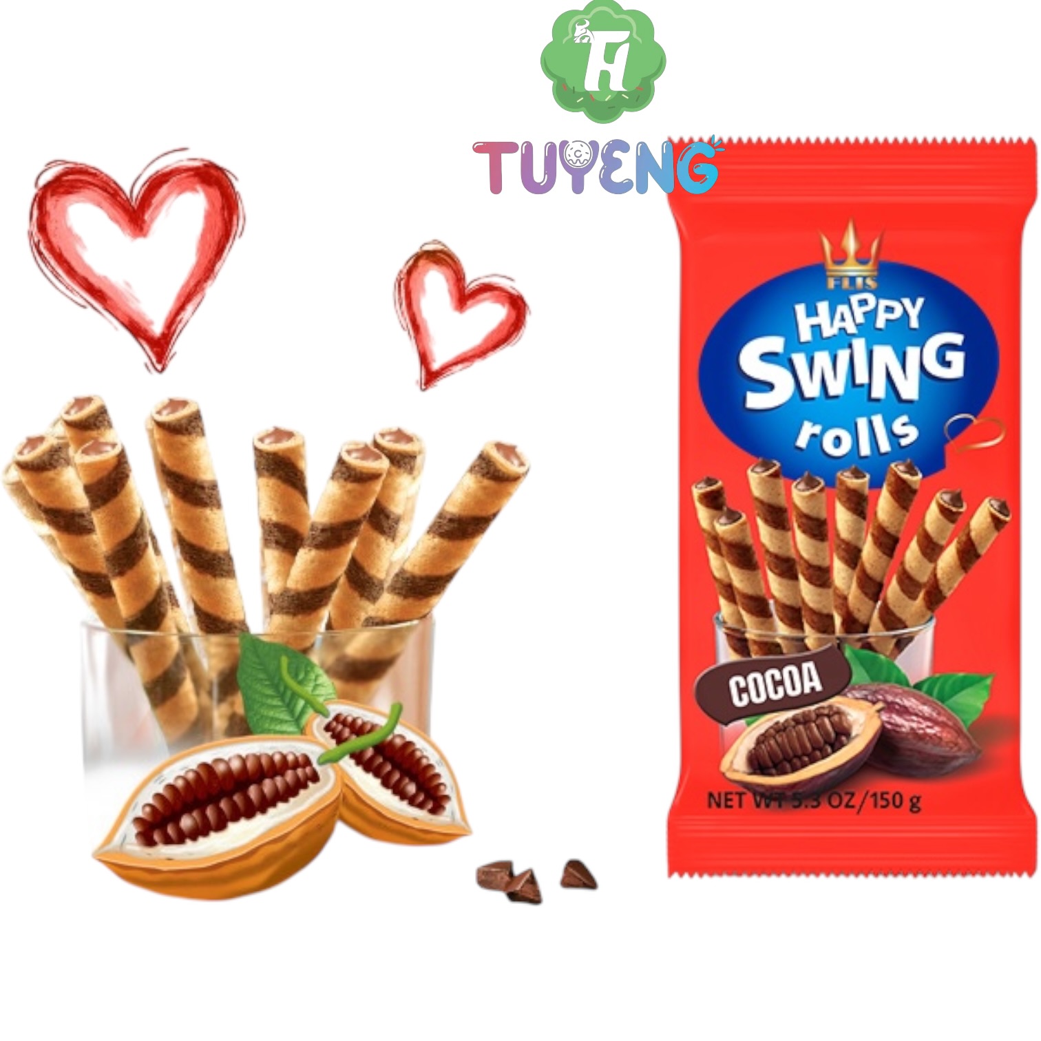 FLIS Happy Swing Roll Cocoa 150 g