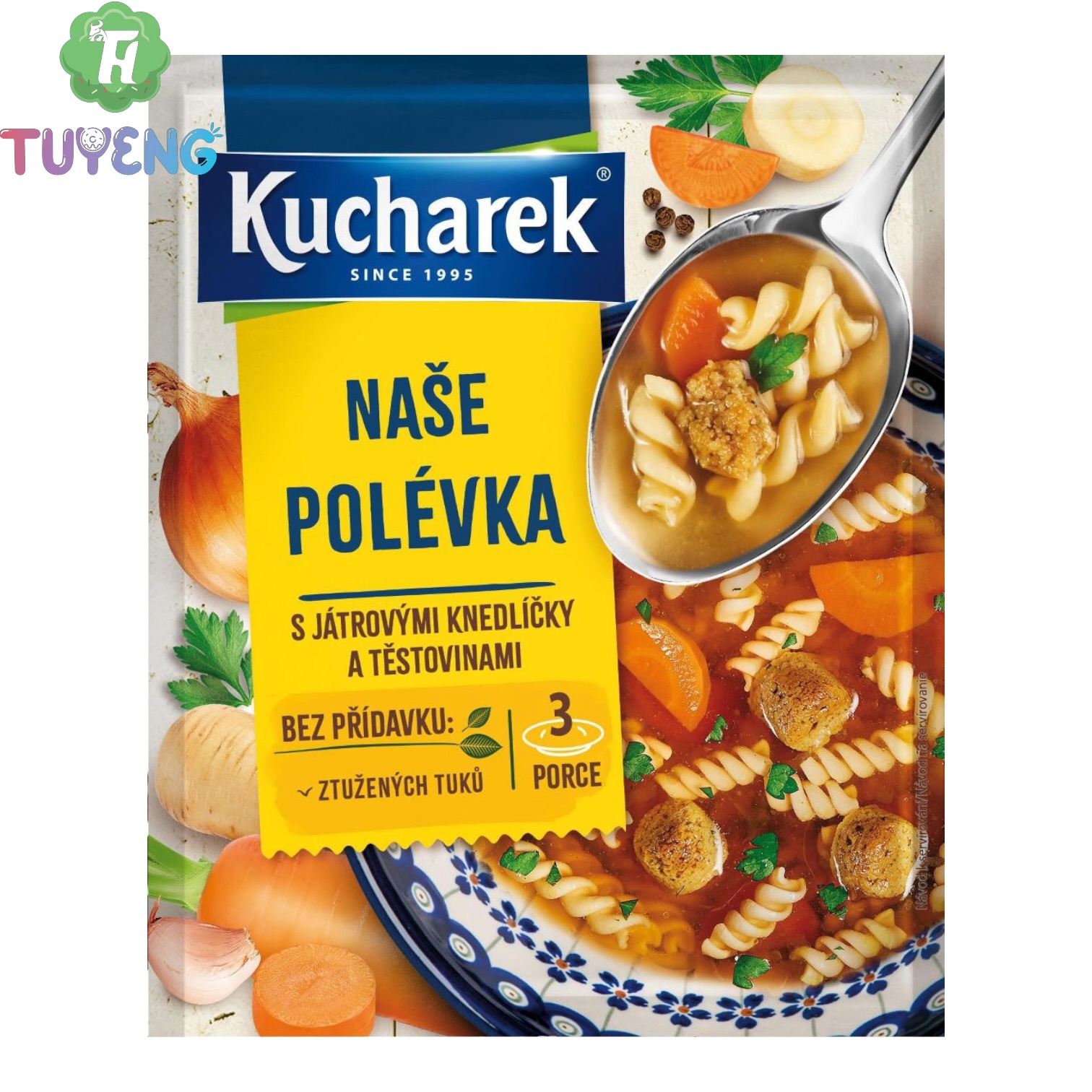 KUCHAREK Naše Polévka S Játrovými Knedlíčky A Těstovinami 48 g