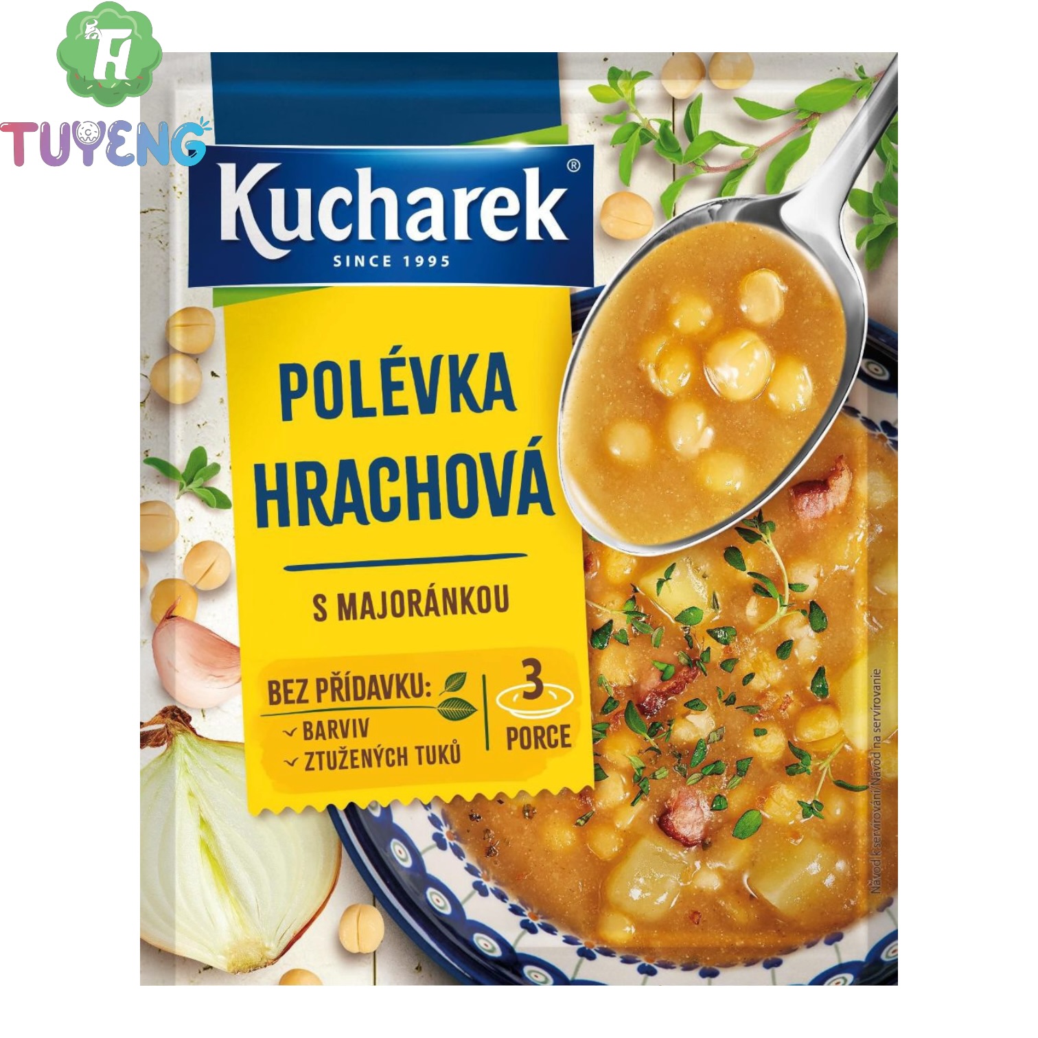 KUCHAREK Polévka Hrachová S Majoránkou 68 g