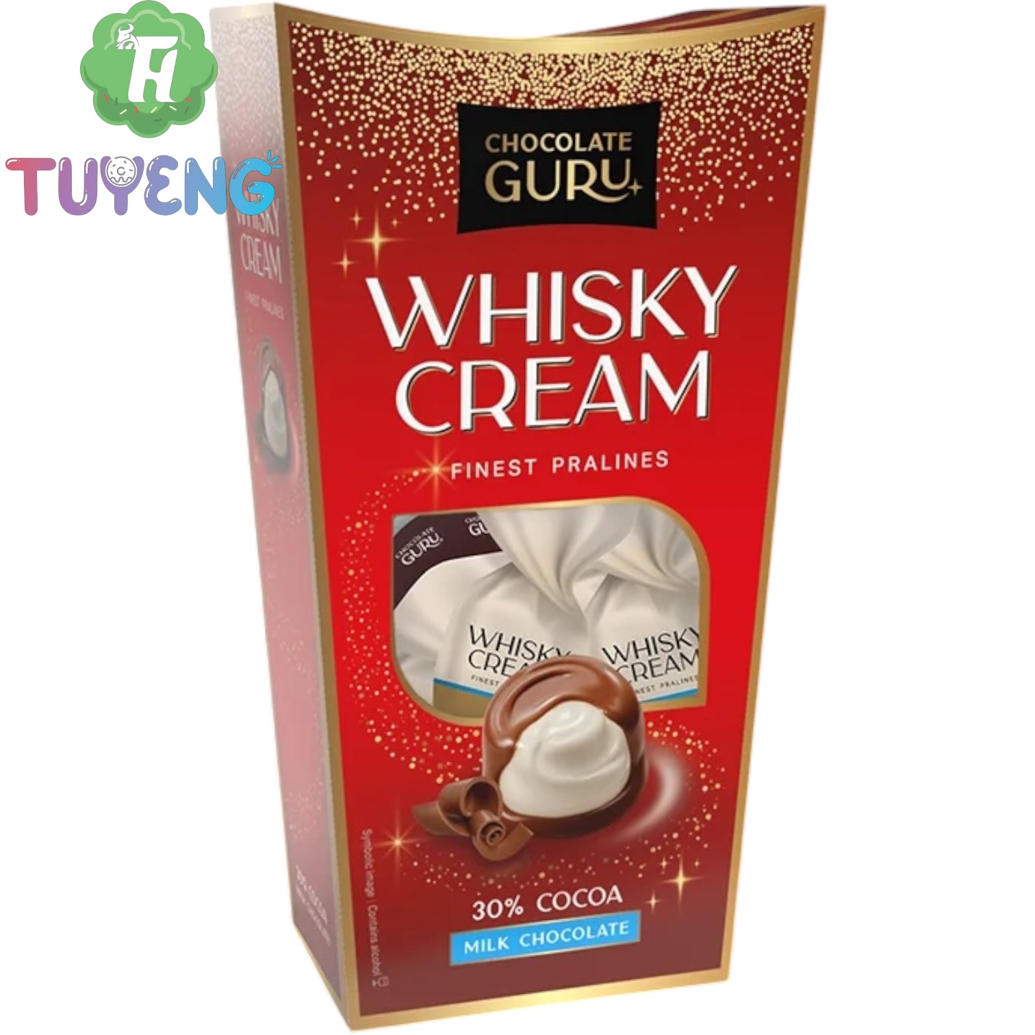 CHOCOLATE Guru Whisky Cream Pralines Milk Chocolate 120 g