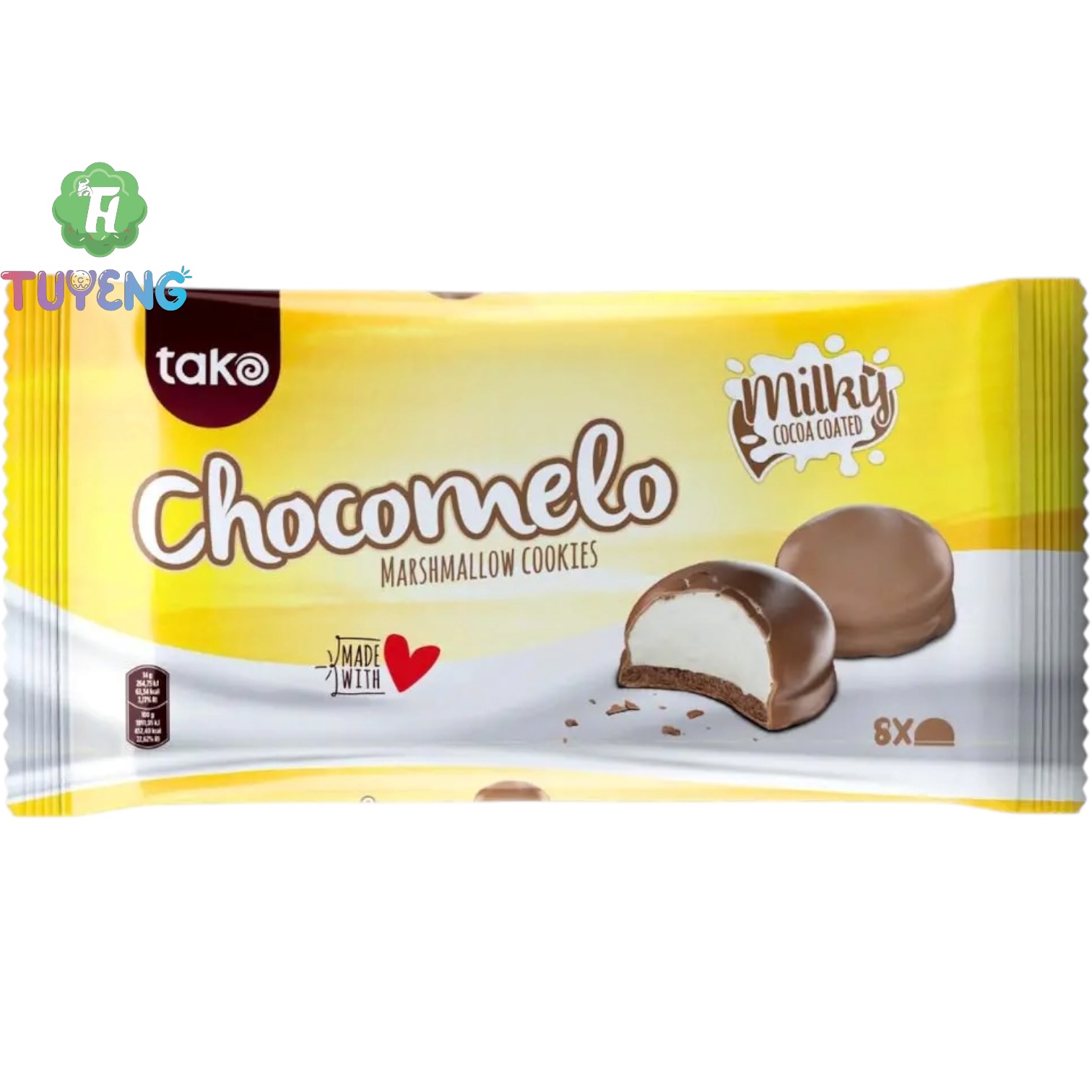 TAKO Chocomelo Marshmallow Cookies Milky 100 g