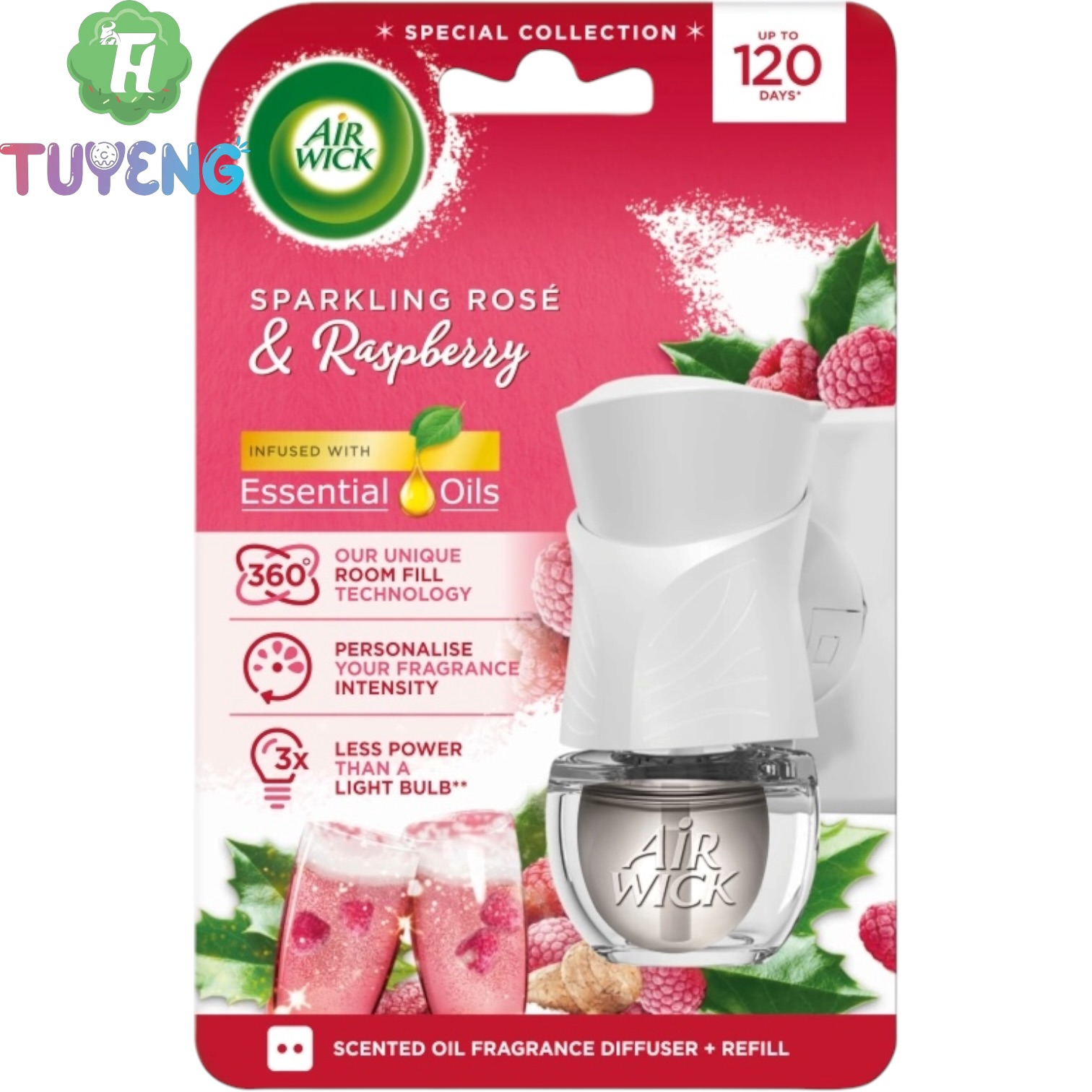 AIRWICK Essential Oils Sparking Rosé&Raspberry 19 ml