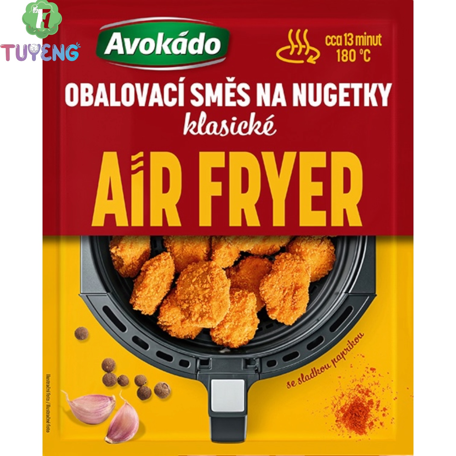 AVOKÁDO Air Fryer Obalvací Směs Na Nugetky Klasické 68 g