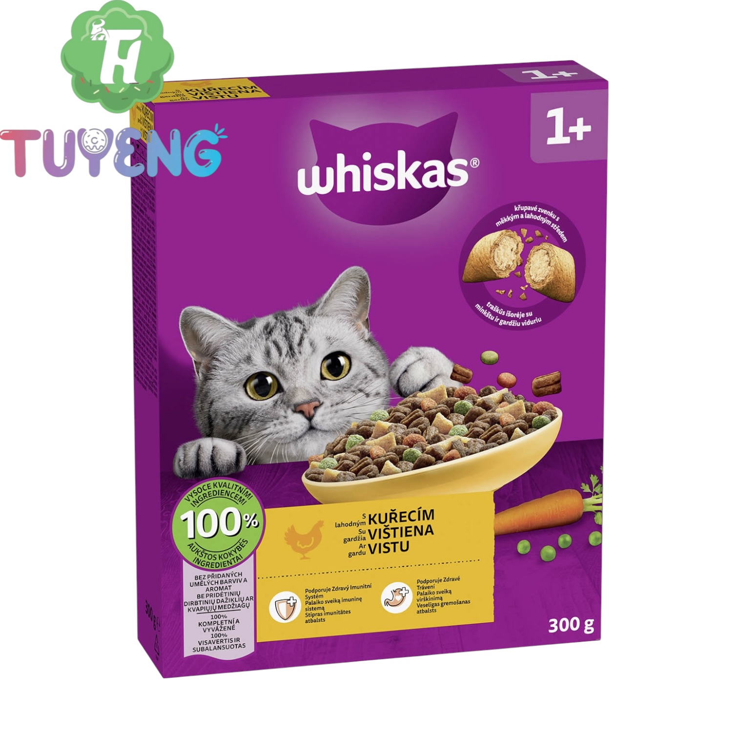 Whiskas box 300 g 1+ s kuřecím