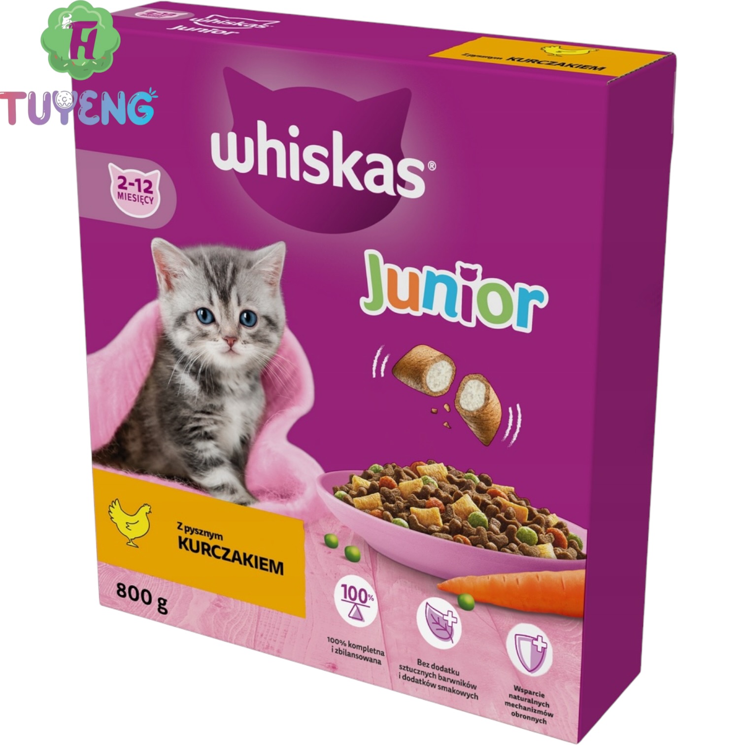 Whiskas box 2-12m sterile s kuřecím