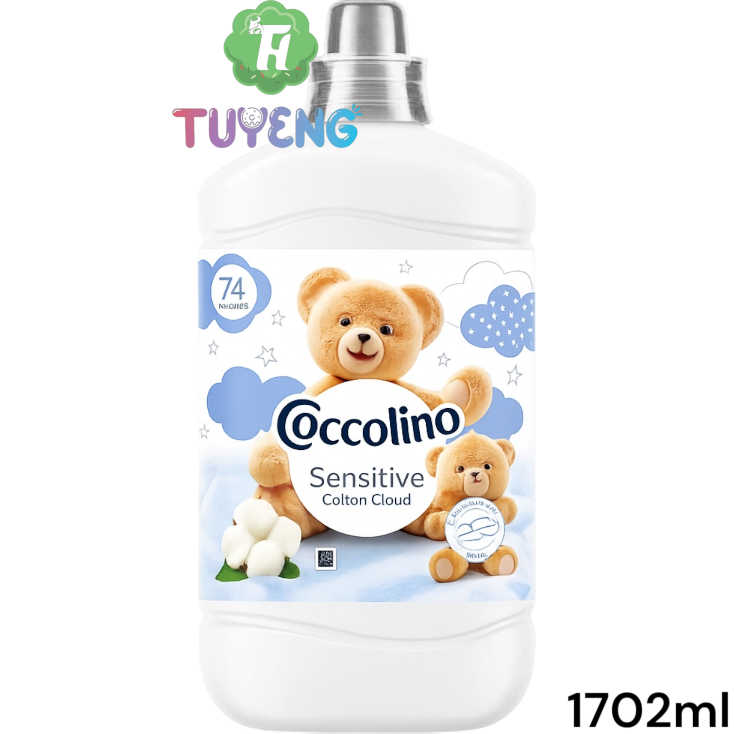 COCCOLINO 74 sensitive cotton cloud 1702 ml