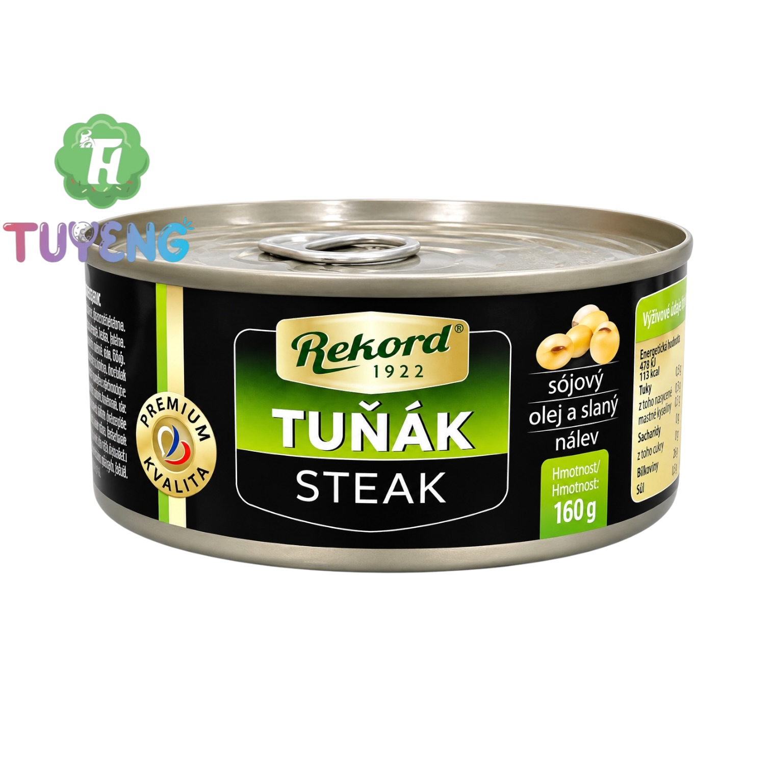 REKORD tuňák steak sójový olej a slaný 160 g