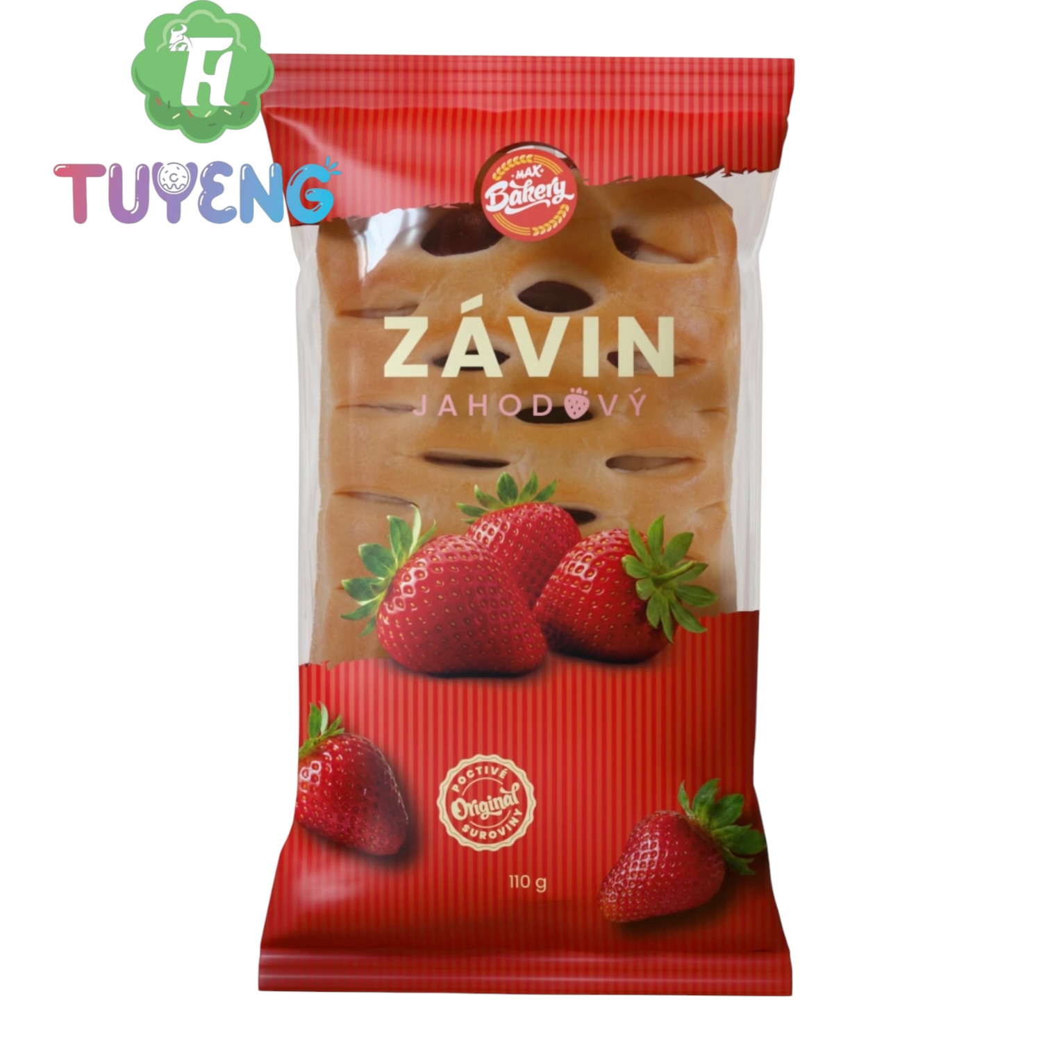 MAX Bakery Závin Jahodový 110 g