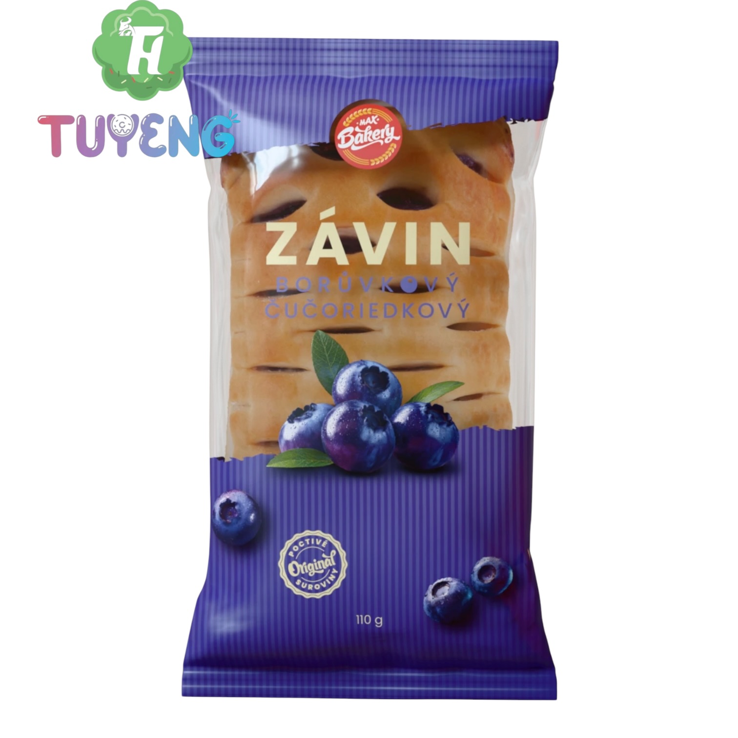 MAX Bakery Závin Borůvkový 110 g